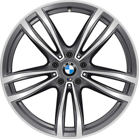 36118092586 - OEM BMW 19" Style 647M Double Spoke Orbit Grey Light Alloy Rim. 8,5Jx19 - Genuine BMW Wheels Replacement Wheels