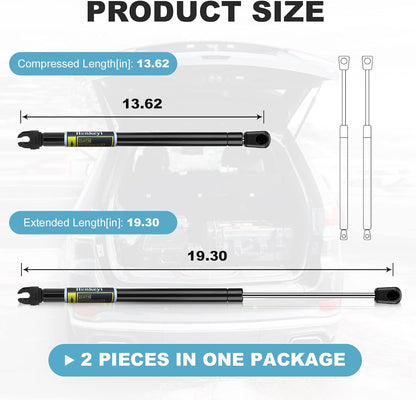 2 Pack Lift Supports Rear liftgate and Rear Window Glass Struts Gas Springs Shocks for Nissan Pathfinder 2005-2013 6110 6607