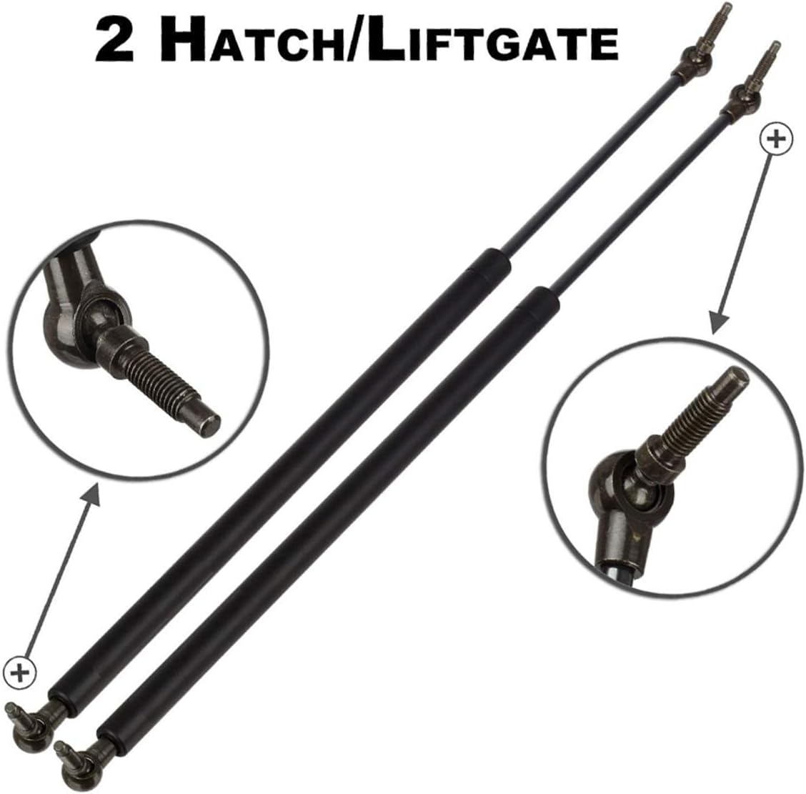 2 Pack Rear Liftgate Hatch Tailgate 4048 4699 4528 SG314030 Lift Supports Struts Shocks Gas Springs for 1999-2004 Jeep Grand Cherokee 4528