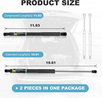 2 Pack Rear Trunk Hatch Lift Supports Shocks Struts for Honda Accord 2010-2011, for Honda Crosstour 2012-2015 PM3266