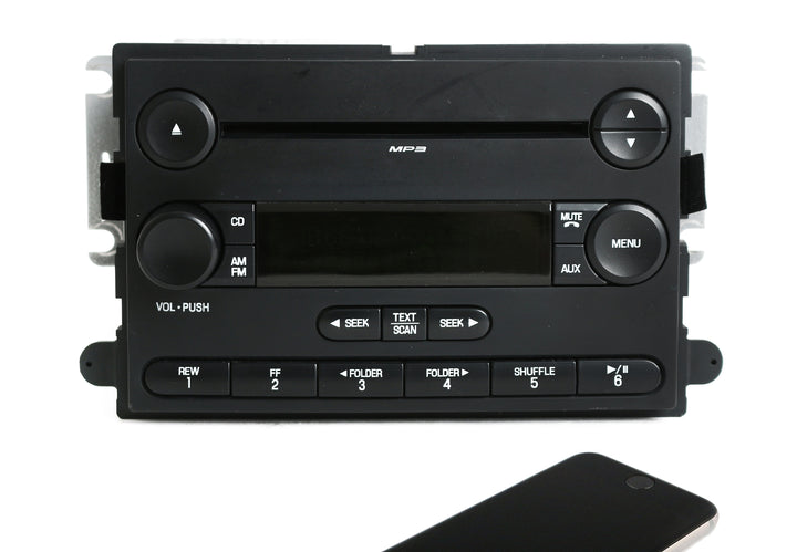 Part No. 7S4T-18C869-AB. 2007 Ford Focus OEM AM FM CD Player Radio with Bluetooth Upgrade Used