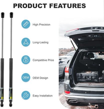 2 Pack Rear Hatch Lift Supports Hatchback Struts for Toyota Prius 2008-2015 Toyota Prius Plug-in 2012-2015 6244