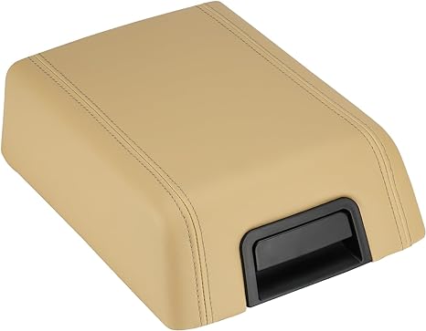 Center Console Armrest Lid Cover Kit w/Latch for Ford F150 2004 2005 2006 2007 2008 (Beige)