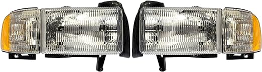 1590121 Headlight Assembly for Select Dodge Models, 2 Pack